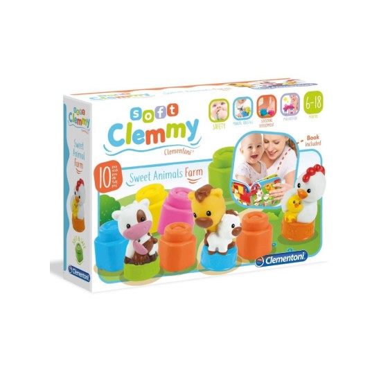 Clementoni Baby Clementoni Soft Clemmy Set Sweet Animal Farm (1033-17174)