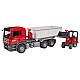 Bruder Man Tgs Truck With Roll-off Container & Schaffer Yard Loader (03767)