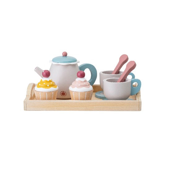 Bloomingville Bloomingville MINI Gentrim Play Tea Set Grey/Blue (82045197)