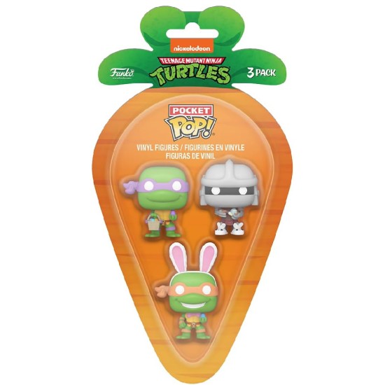 Funko 3 Pack Carrot Pocket Pop! Teenage Mutant Ninja Turtles Pdq