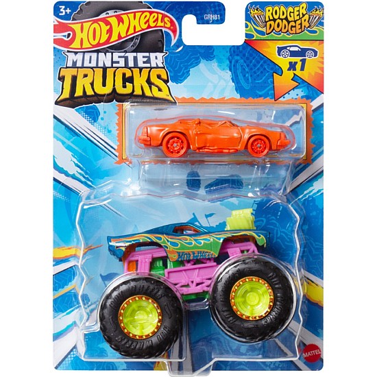 Hot Wheels Monster Trucks Rodger Dodger 2 Pack hwn37