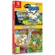 OSOME STUDIO Cartoon Heroes Vol. 1 3 Games in 1 Smurfs Mission Vileaf & Marsupilami & Garfield Lasagna Party Nintendo Switch