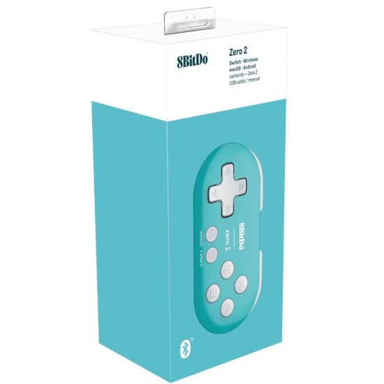 8bitdo 8bitdo Zero 2 Turquoise Edition