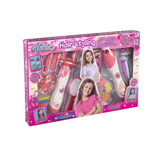 Vn Toys 4-girlz 2 In 1 Hair Set (63236)