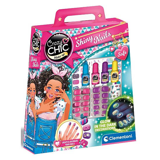 Clementoni Crazy Chic Crazy Glow In The Dark Nails (18113)