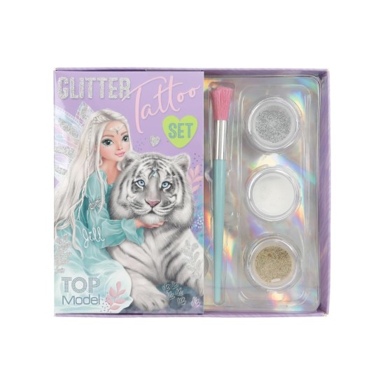 Depesche Topmodel Glitter Tattoo Set Fantasy Tiger (0412518)