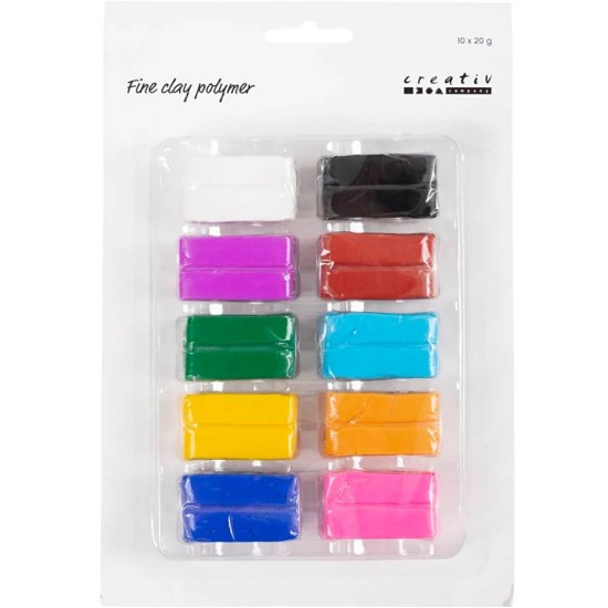 Creativ Company - Alias Name fine Clay Polymer Colourful 10x20 G (78101)-