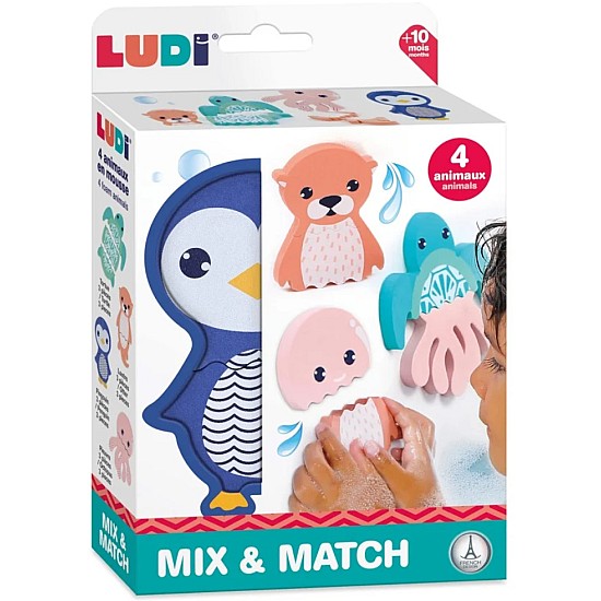 Ludi Ludi Mix & Match Foam Animals For The Bath (lu40078)