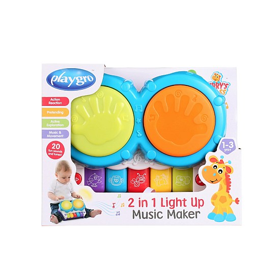 Playgro Playgro Jerry's Class 2 In 1 Light Up Music Maker