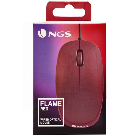 Ngs Mouse Ngs Wired Flame 1000dpi Red