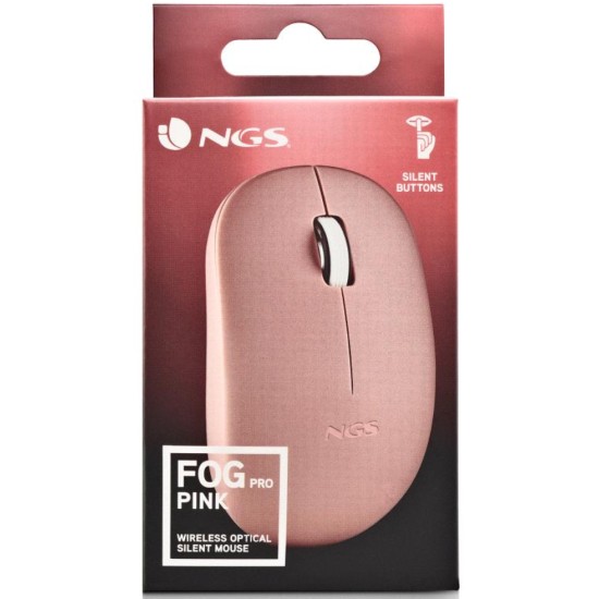 Ngs Ngs Mouse Wireless Fog Pro 1000dpi Pink