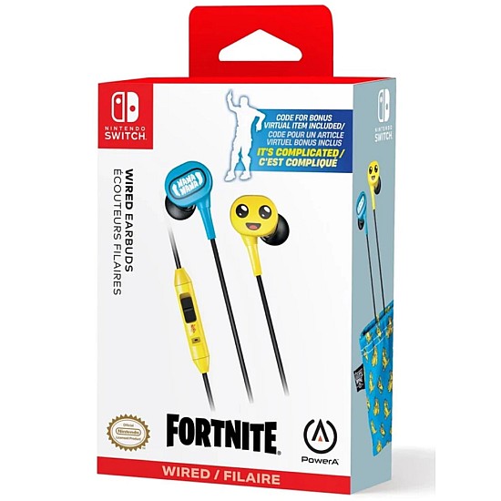 Power A Powera Wired Earbuds Peely Fortnite