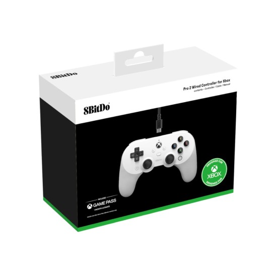 8bitdo 8bitdo Pro 2 Wired White