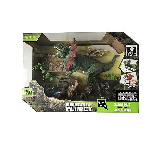 Animal Universe Dinosaur Set With Light And Sound Dilophosaurus (525007)