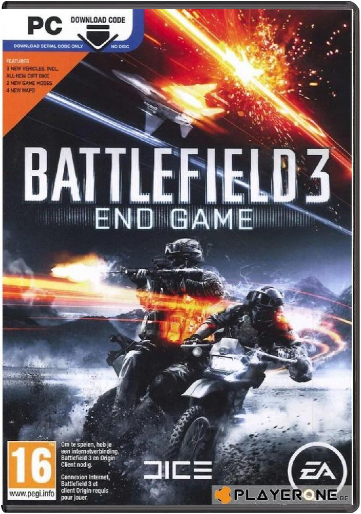 Battlefield 3 End Game Expansion French Dutch Packaging Игри за ПК