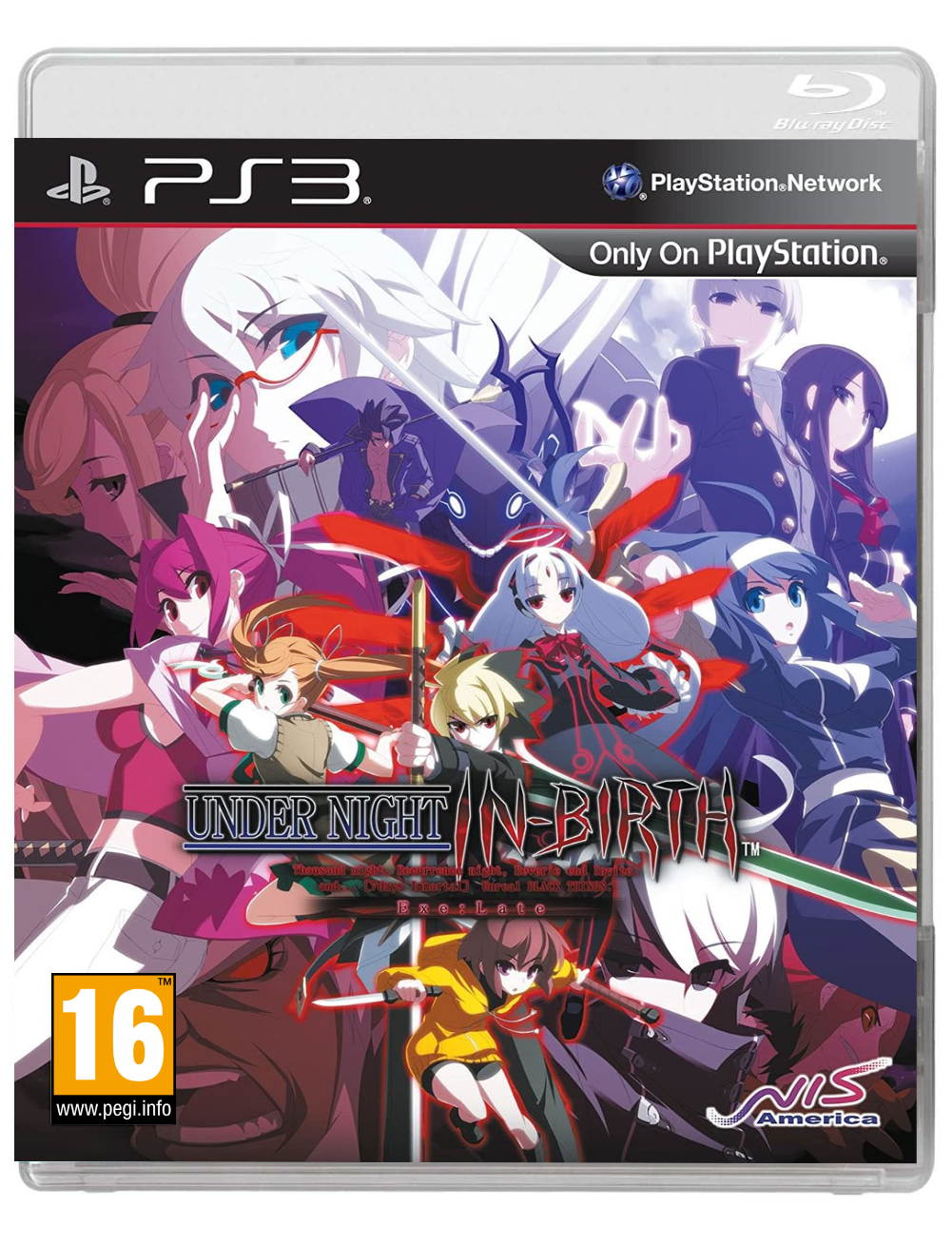 Under Night In Birth EXE Late Плейстейшън 3