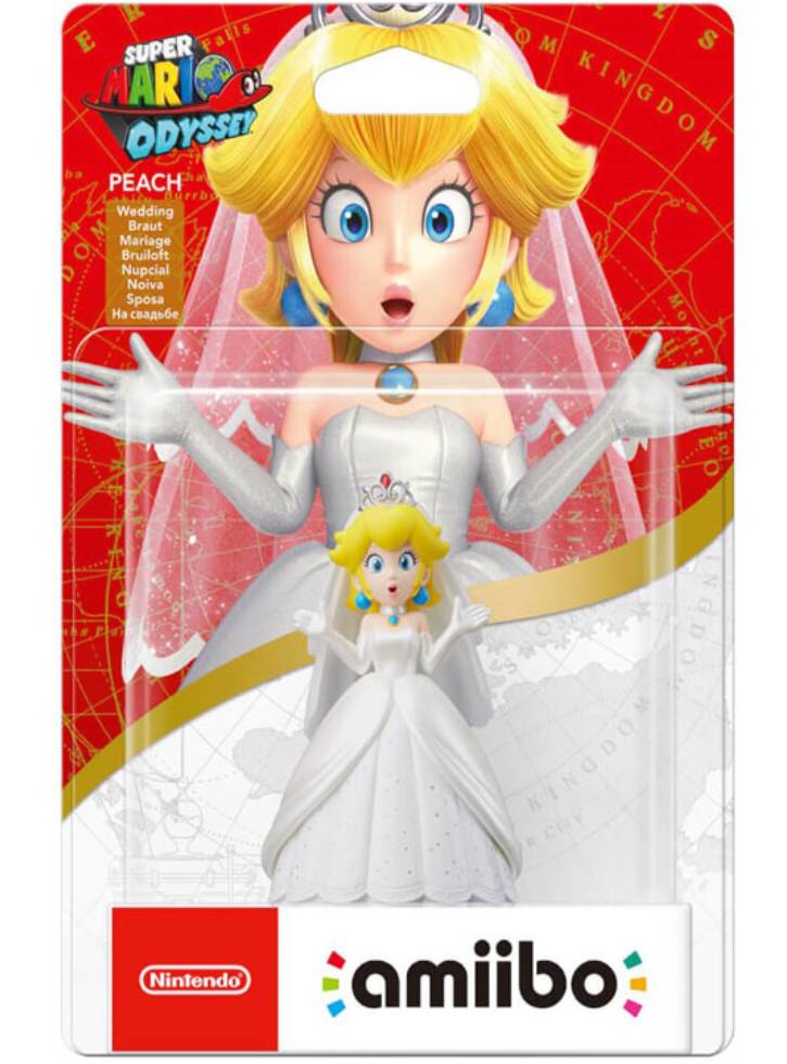 Peach Wedding Outfit Super Mario Odyssey Collection Marca Amiibo