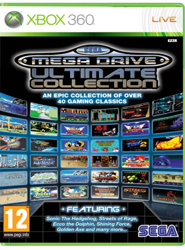 SEGA MEGA DRIVE ULTIMATE COLLECTION XBOX 360