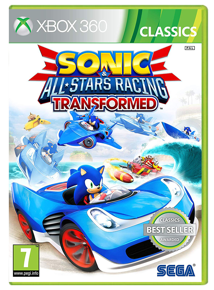 SONIC ALL STARS RACING TRANSFORMED XBOX 360