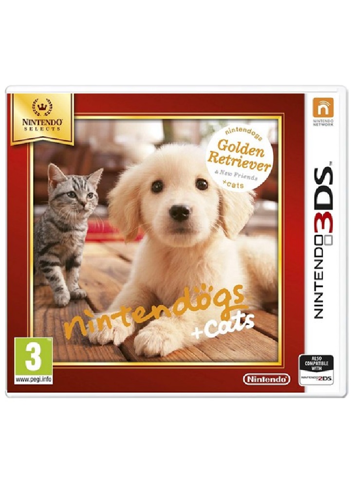 Nintendogs and Cats 3D Golden Retriever - Nintendo 3DS Select Нинтендо 3DS