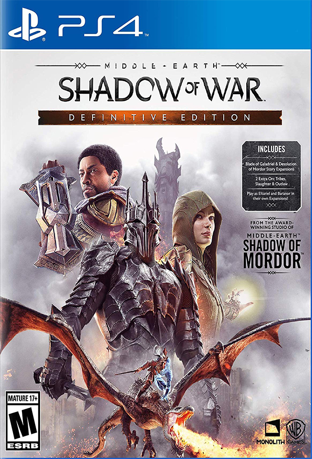 Middle Earth Shadow Of War Definitive Edition Плейстейшън 4