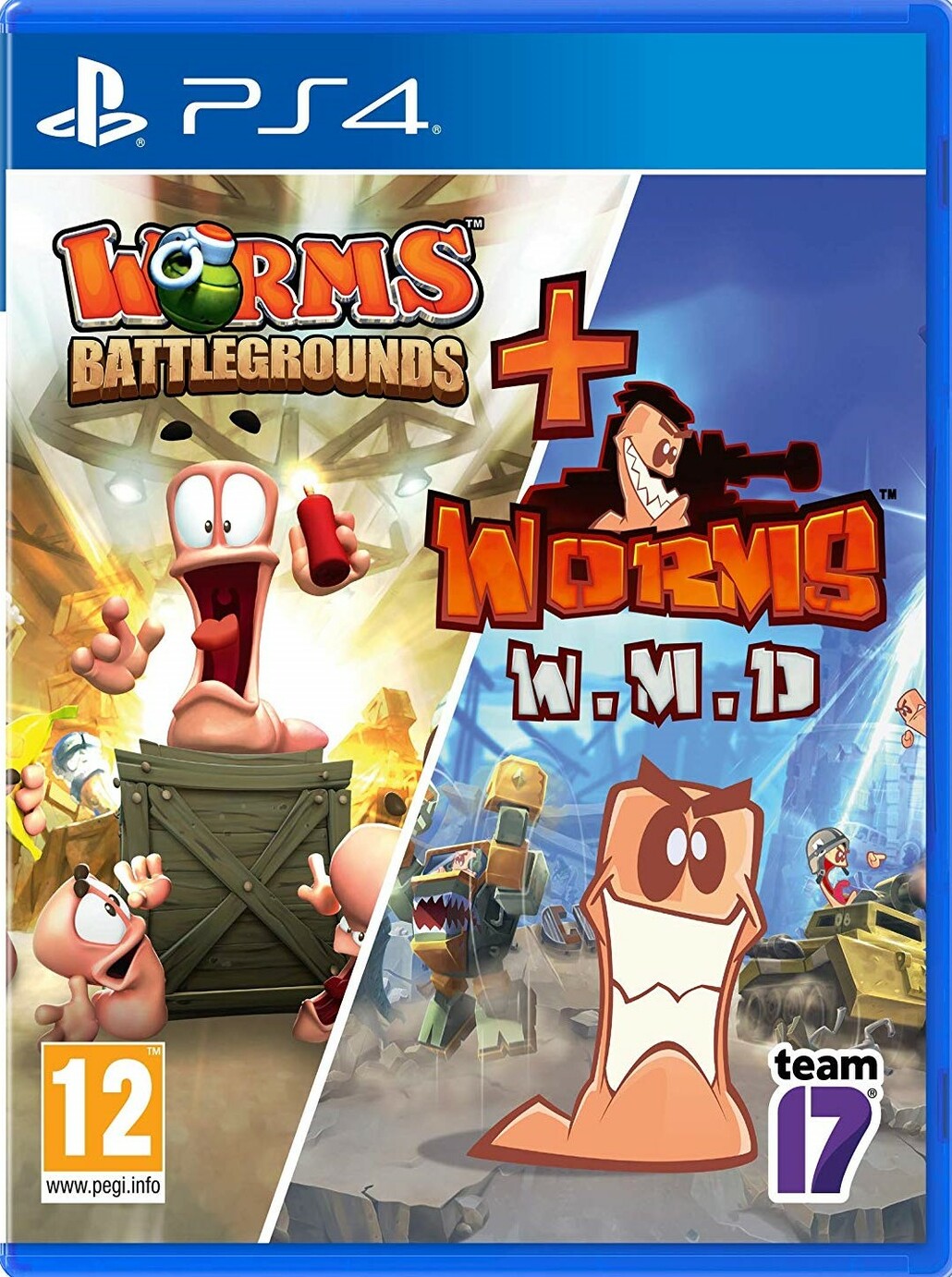 Worms Battlegrounds + Worms WMD Double Pack Плейстейшън 4