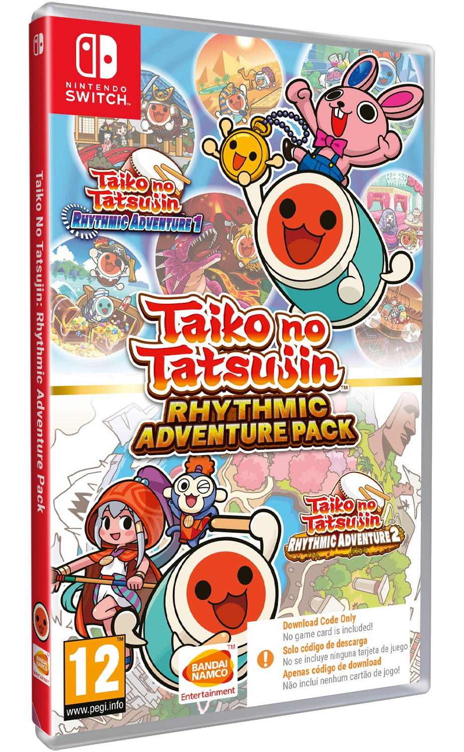 Taiko no Tatsujin Rhythmic Adventure Bundle Pack Code in a Box Нинтендо Суич