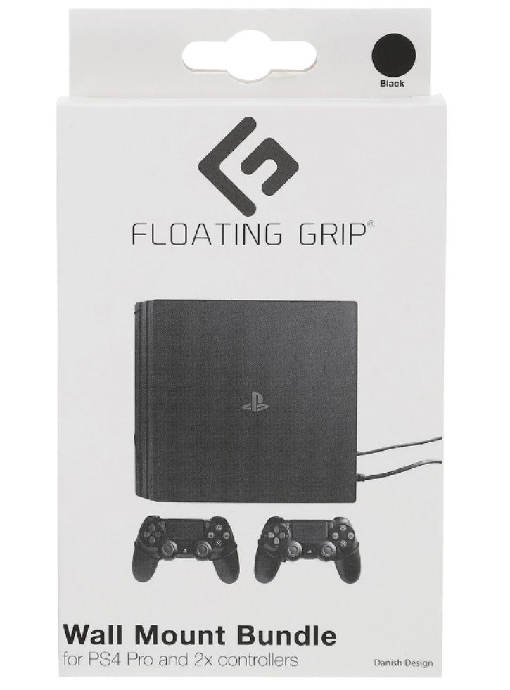 Suport Perete Negru Floating Grip Bundle Playstation 4 Pro & Controllere