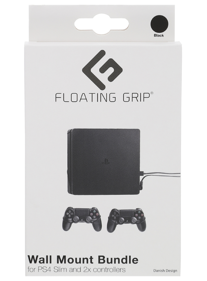 Suport Perete Negru Floating Grip Bundle Playstation 4 Pro Slim & Controllere