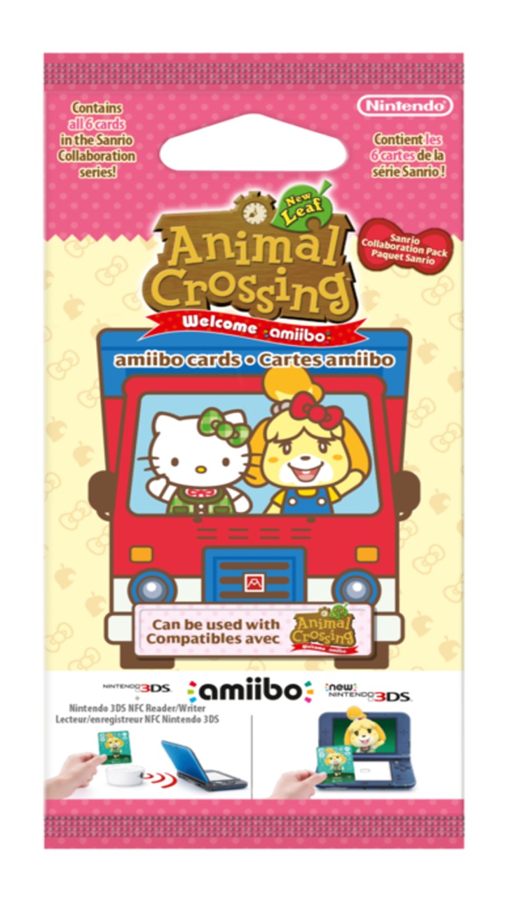 Cards amiibo Animal Crossing New Leaf + Sanrio Pack