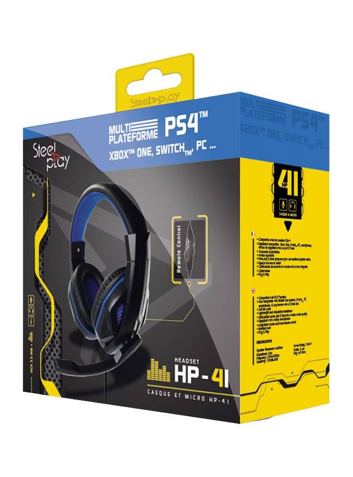 Casti SteelPlay cu fir HP-41 Negru