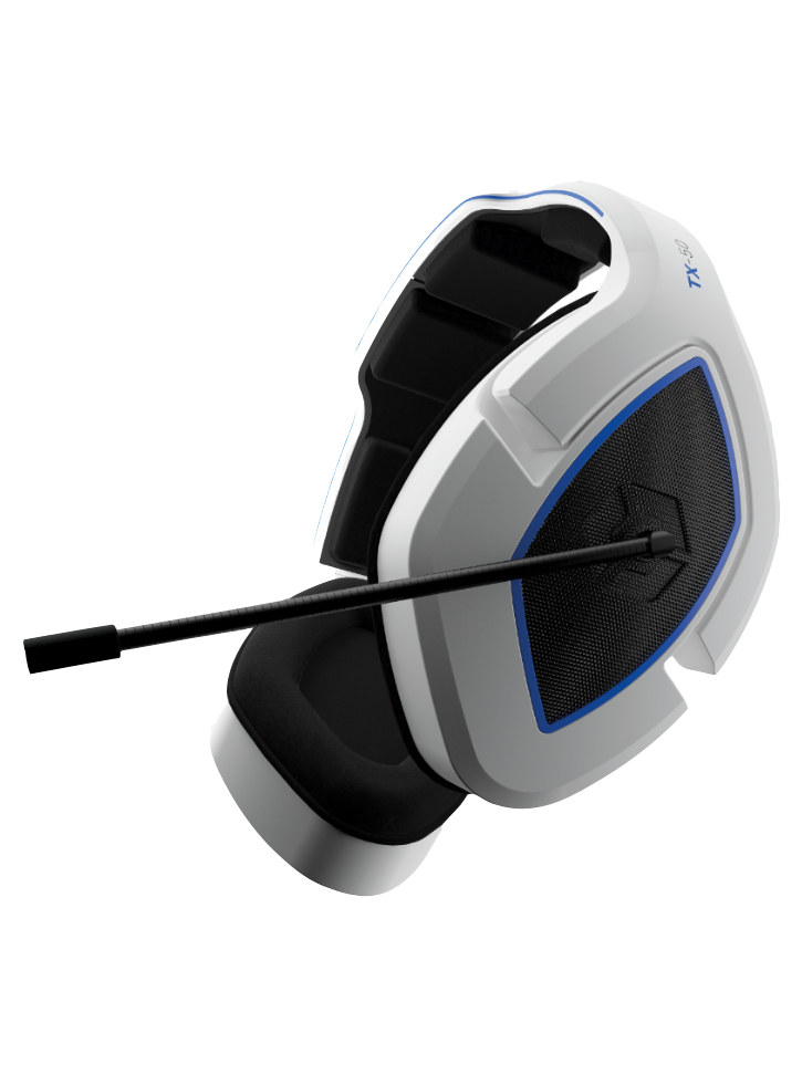 TX-50 Wireless RF Stereo Gaming Headset (White/Blue)