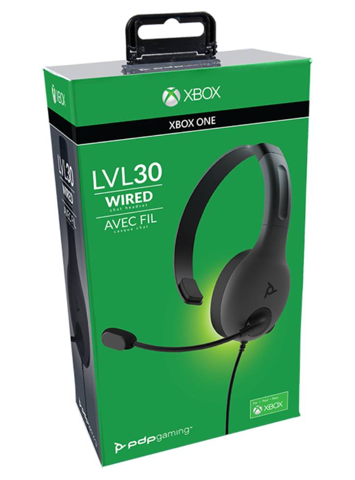 PDP LVL30 Chat Headset Black