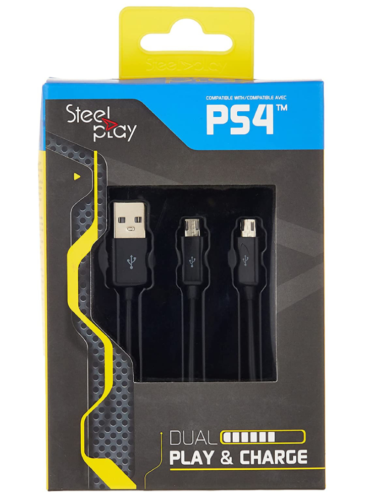 Cablu dublu SteelPlay de Incarcare pentru controllere - PS4