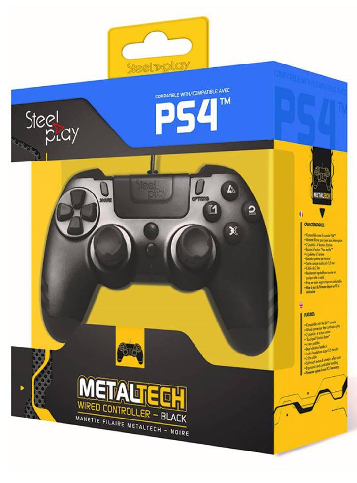 Controller Wireless SteelPlay MetalTech Negru - PS4