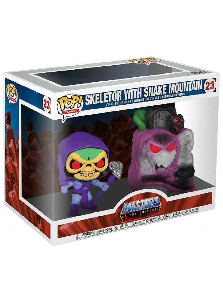 Figures Funko POP! Town: Master of the Universe - Skeletor with Snake Mountain Vinyl