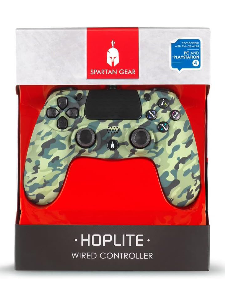 Spartan Gear Controller cu fir - Hoplite Verde Camuflaj - PC/PS4