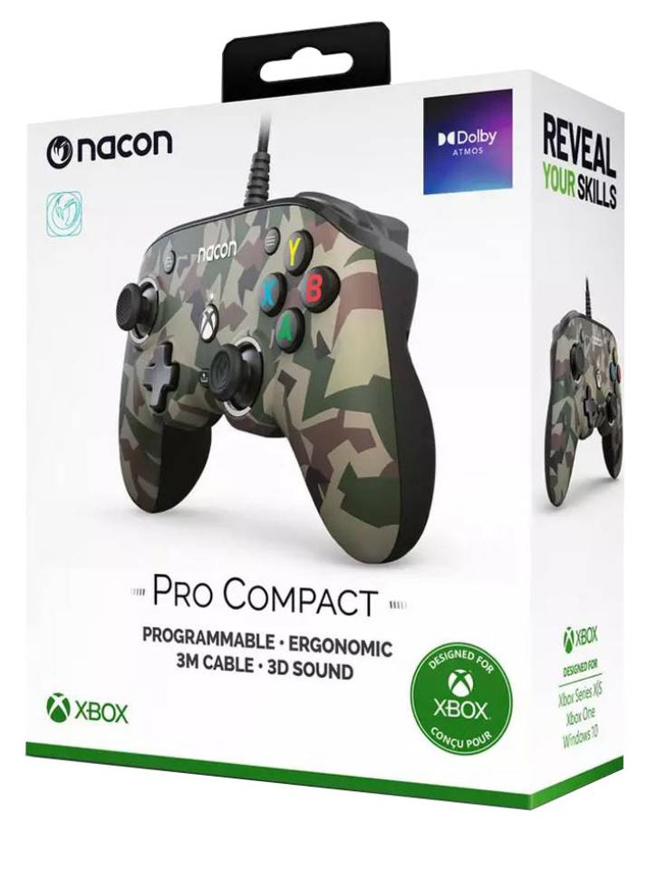 Nacon Pro Compact Controller Verde Camuflaj - Xbox Series X