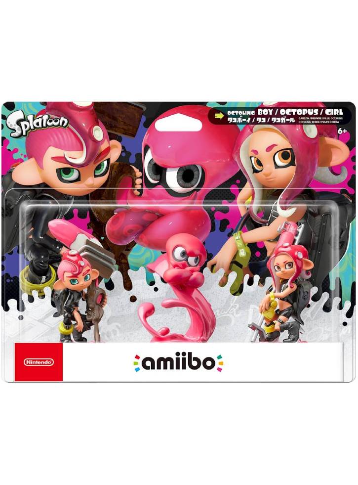 Nintendo Amiibo Splatoon Octoling 3 Pack