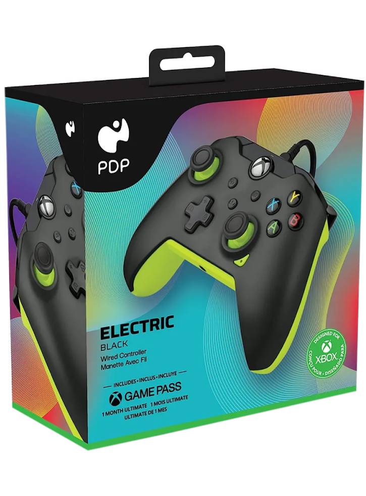 Controller Cu Fir PDP Blue Carbon Galben Electric Xbox Series X