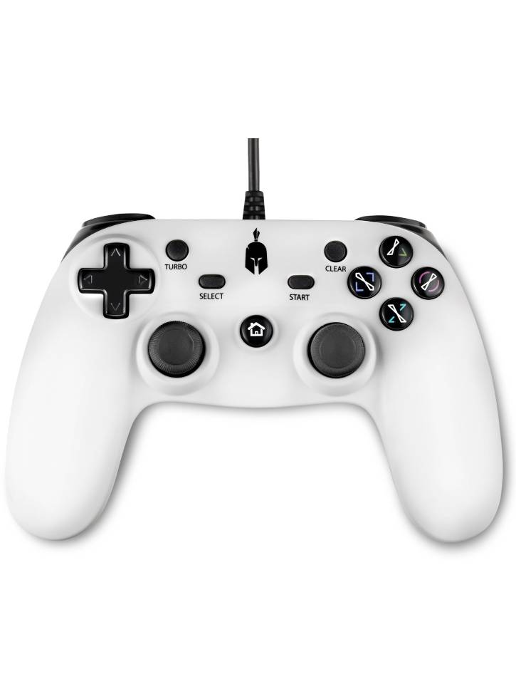 Controller Cu Fir Spartan Gear Oplon Alb PC/PS3