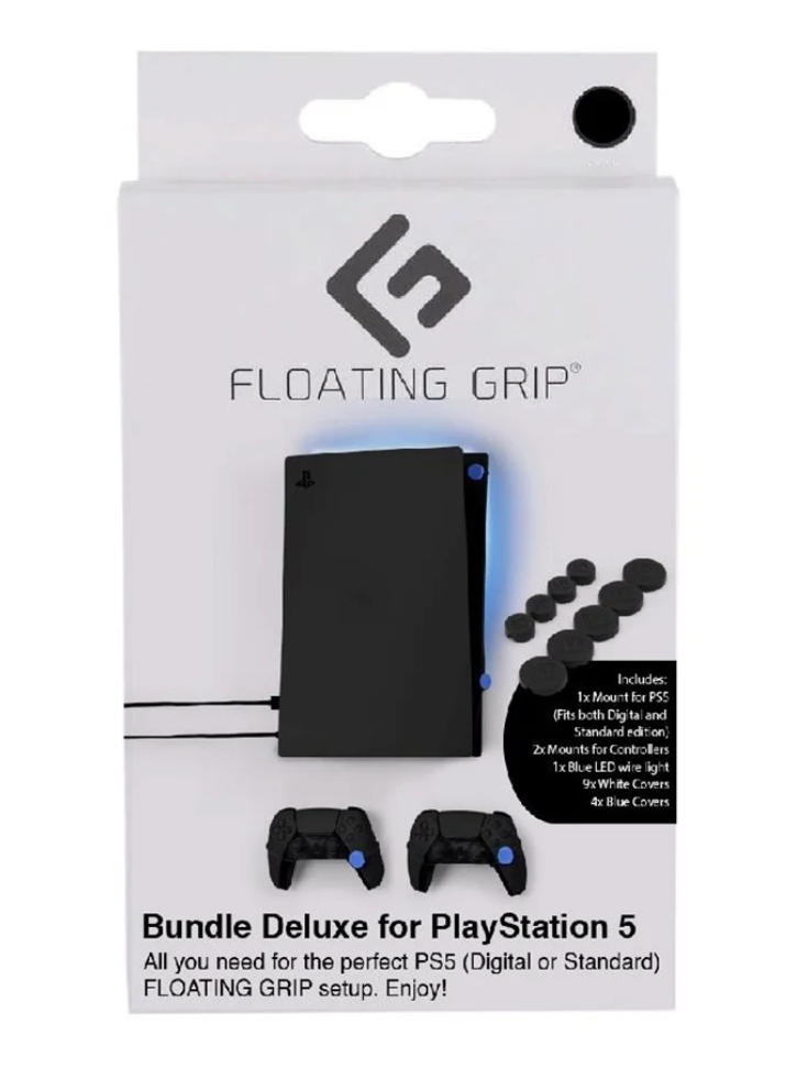 Suport Perete Deluxe Bundle Floating Grip Alb Playstation 5