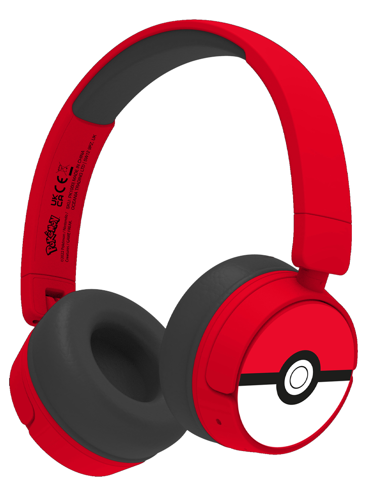 Casti OTL Pokemon Pokeball Rosu/Negru