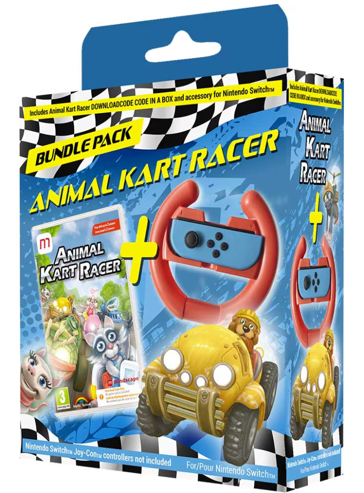 Animal Kart Racer Steering Wheel Bundle Нинтендо Суич