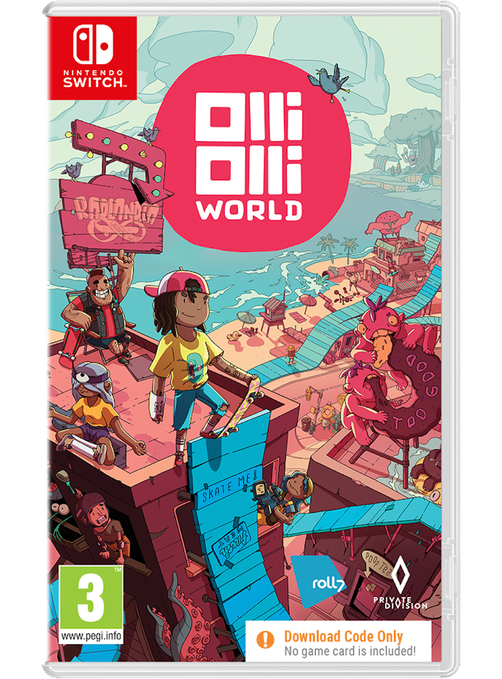 OlliOlli World Code in a box Нинтендо Суич