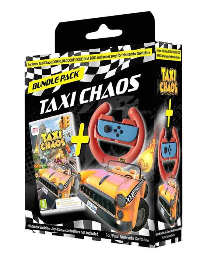 Taxi Chaos Steering Wheel Bundle Нинтендо Суич