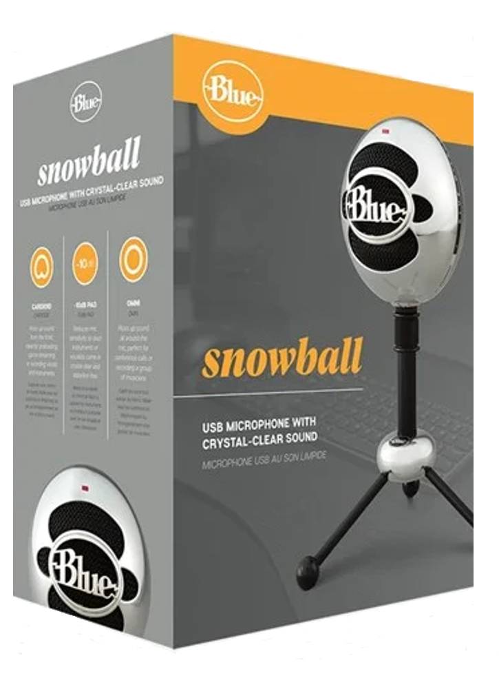 Microfon Blue Snowball Brushed Aluminum - PC