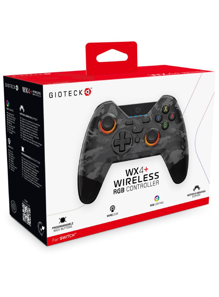 Controller fara fir Gioteck WX4+ RGB Dark Camo NSW