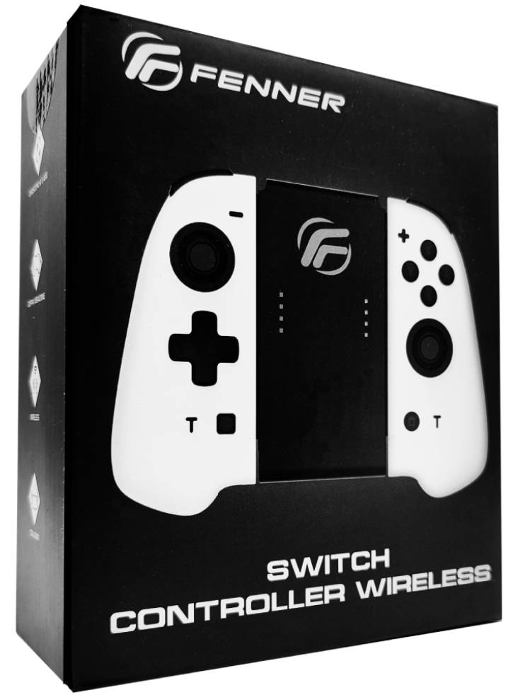 Fenner Tech Controller JoyCon Wireless Alb - Nintendo Switch