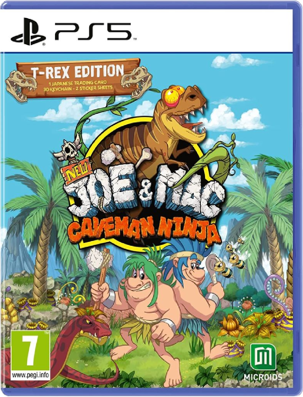 New Joe Mac Caveman Ninja T Rex Edition Плейстейшън 5